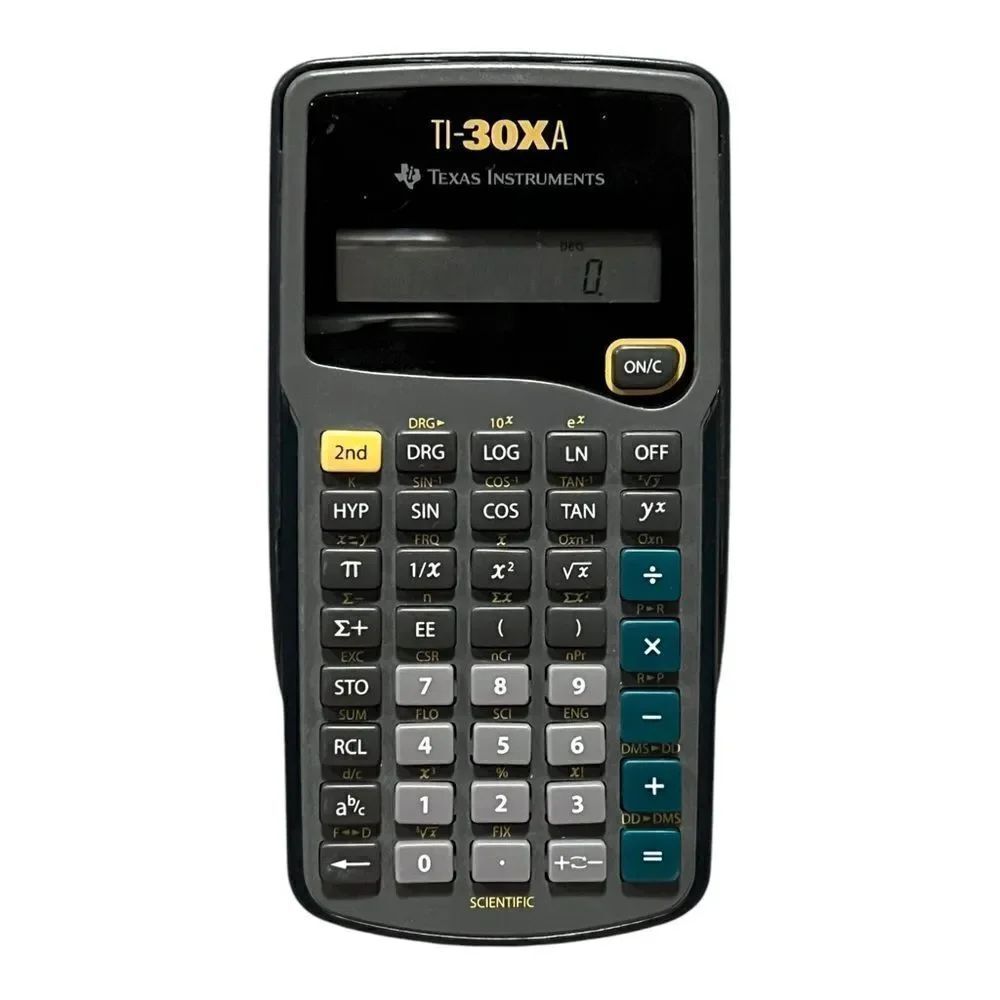 Texas Instruments TI-30XA Student Scientific Calculator 10-Digit LCD Black EUC